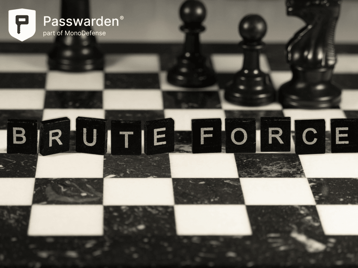  Brute Force the word or concept represented by black & white letter tiles on a chessboard