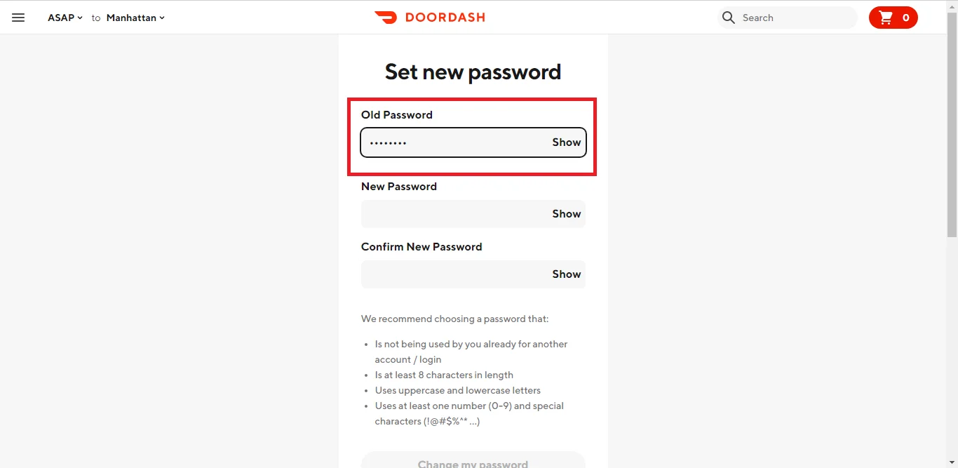 So I haven't been able to login or reset my password since yesterday. : r/ doordash