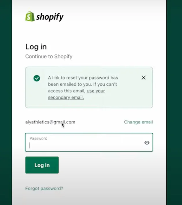 How to Change Shopify Password