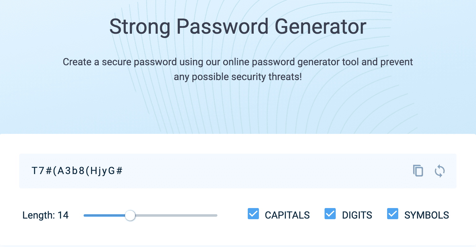 Passwarden Password generator
